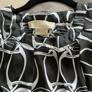 Michael Kors Black & White Blouse